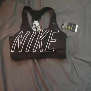 Black Nike sports bra